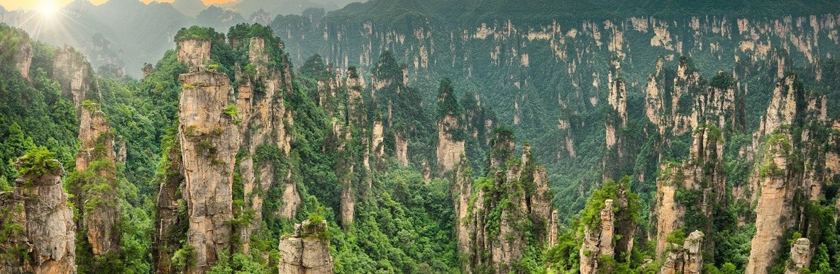 Zhangjiajie sandstone pillars