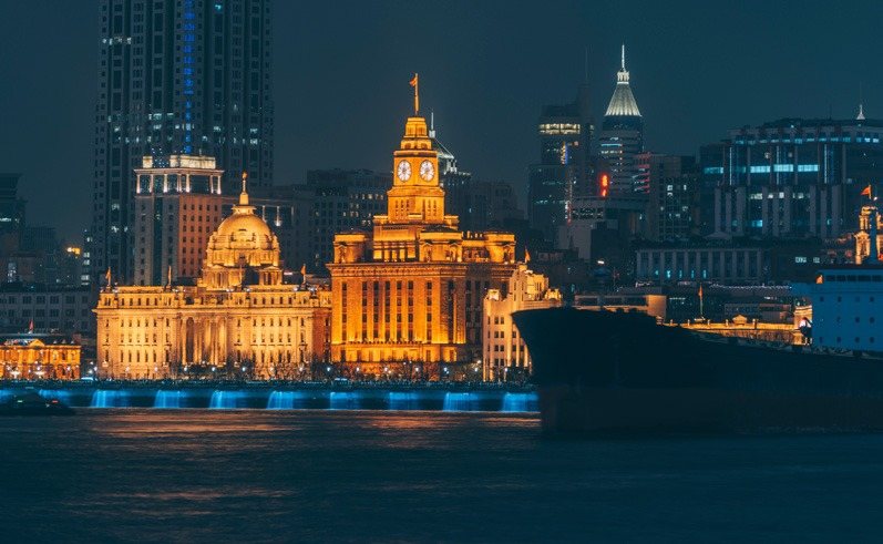 The Bund by night, Shanghai